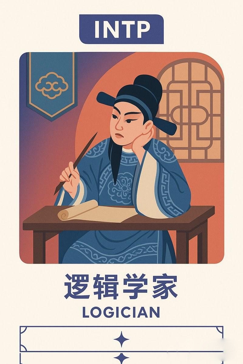 知名戏曲片段的MBTI人格类型卡片