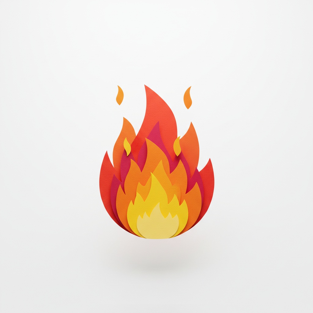 纸艺风格 Emoji 图标